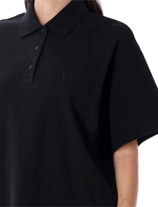 25FW 생로랑 반팔 티셔츠 841963Y37HC1000 black - SAINT LAURENT