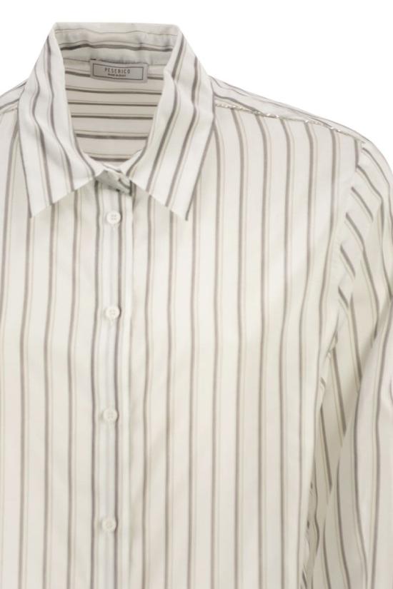 26SS 페세리코 셔츠 A06338D08354 949 WHITE BROWN - PESERICO