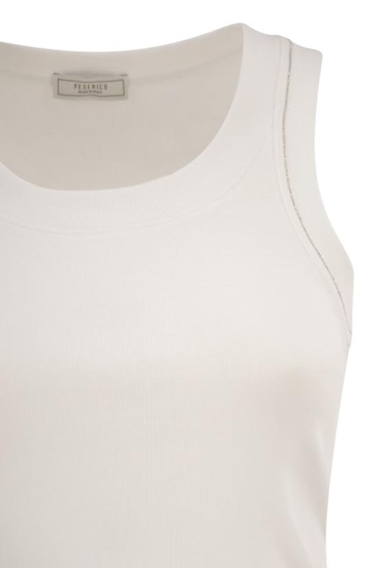 26SS 페세리코 반팔 티셔츠 A08623J005669 300 WHITE - PESERICO