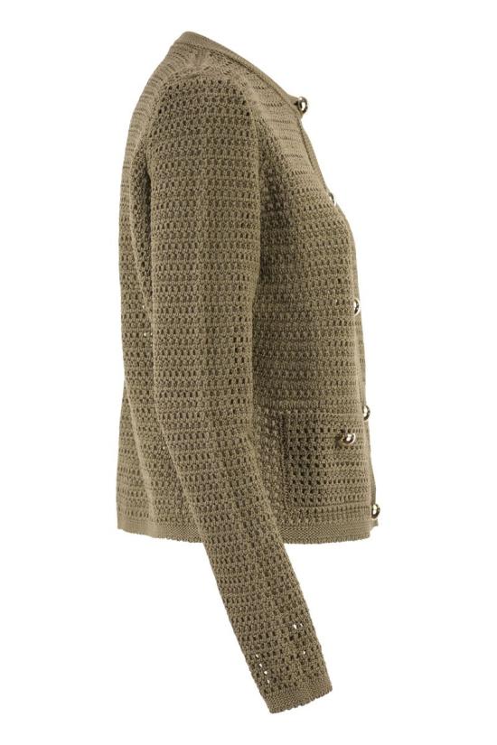 26SS 파비아나 필리피 스웨터 MAD276F513D663 1274 KHAKI - FABIANA FILIPPI