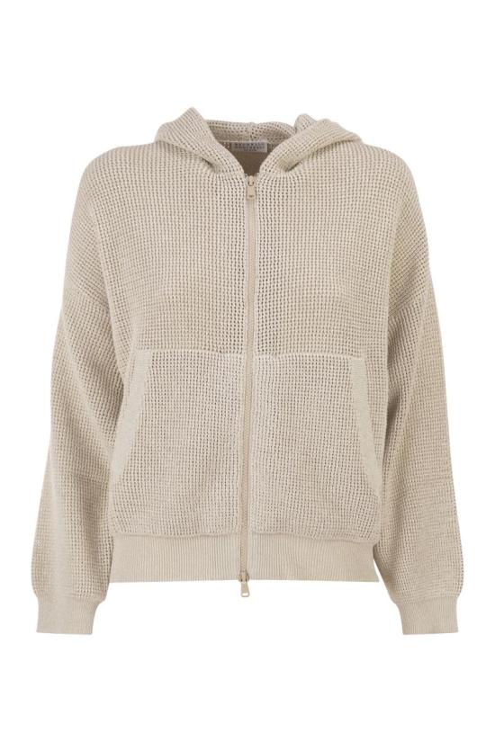 26SS 브루넬로 쿠치넬리 후드 티셔츠 MST263306 CY948 BEIGE