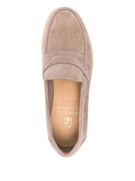 26SS 브루넬로 쿠치넬리 리버스 카프스킨 라이트 페니 로퍼 MZUPAIX653 C4298 KOALA - BRUNELLO CUCINELLI