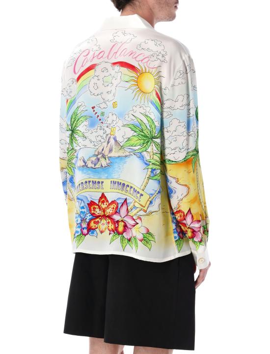 26SS 카사블랑카 긴팔 셔츠 MSS26SH00602 WHITE - CASABLANCA