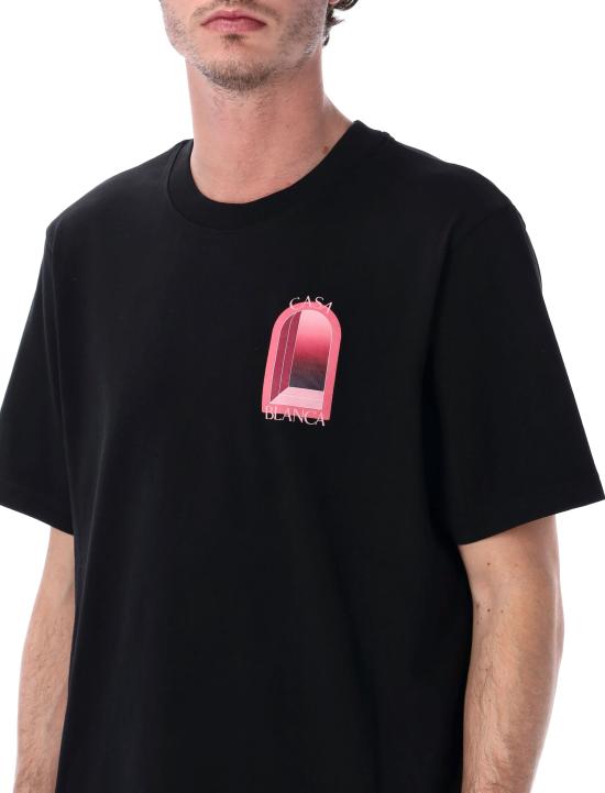 26SS 카사블랑카 반팔 티셔츠 MSS26JTS00111 BLACK - CASABLANCA