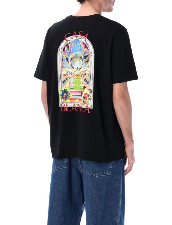 26SS 카사블랑카 반팔 티셔츠 MSS26JTS00109 BLACK - CASABLANCA