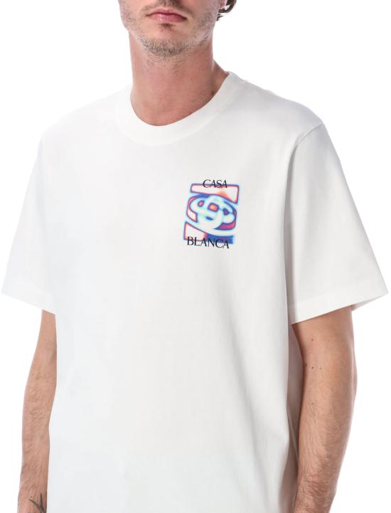 26SS 카사블랑카 반팔 티셔츠 MSP26JTS00107 BRIGHT WHITE - CASABLANCA