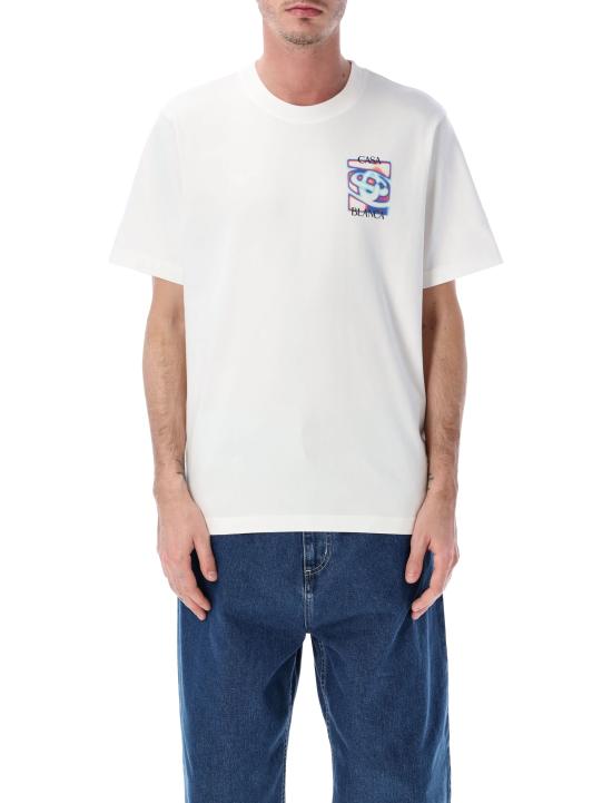 26SS 카사블랑카 반팔 티셔츠 MSP26JTS00107 BRIGHT WHITE