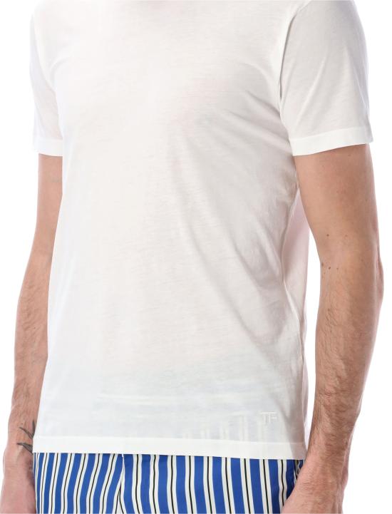 26SS 톰포드 반팔 티셔츠 JCS026JMC084 WAA OPTICAL WHITE - TOMFORD