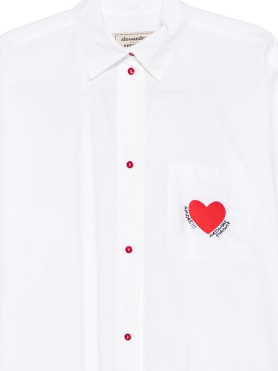 26SS 알레산드로 엔리케즈 셔츠 S48POU000POP WHITE - ALESSANDRO ENRIQUEZ