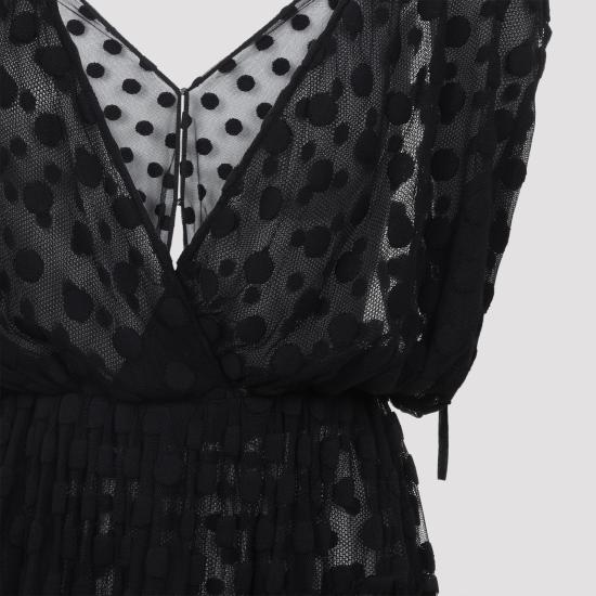 26SS 드리스 반 노튼 미디 원피스 2610110073291 900 BLACK - DRIES VAN NOTEN