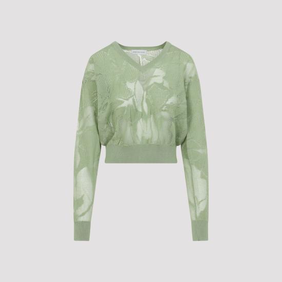 26SS 드리스 반 노튼 스웨터 2610112363733 608 GREEN - DRIES VAN NOTEN