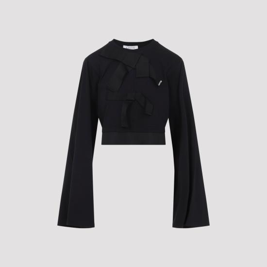 26SS 랑방 반팔 티셔츠 RWTS0029J055P2 10 BLACK - LANVIN