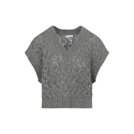 26SS 브루넬로 쿠치넬리 스웨터 MEA371112 C9125 GREEN