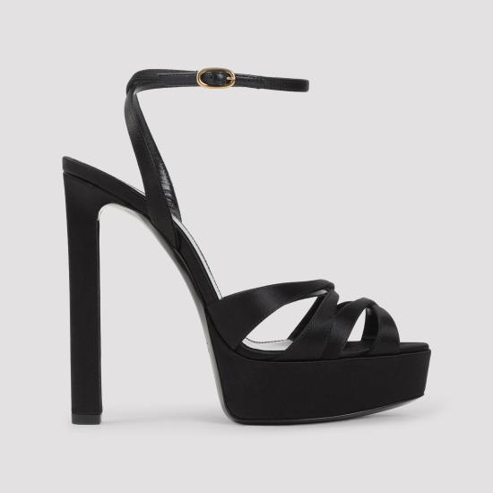 26SS 생로랑 샌들 8607219QNAO 1000 BLACK - SAINT LAURENT