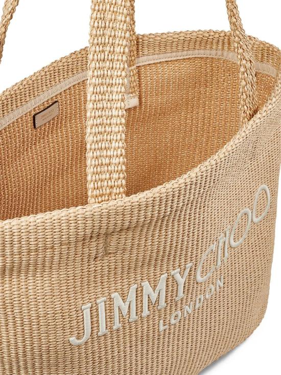 26SS 지미추 토트백 BEACHTOTEEWJYN NATURALATE - JIMMY CHOO