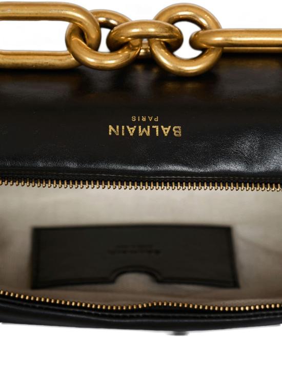 26SS 발망 숄더백 FN0BS002LMTE 0PA NOIR - BALMAIN