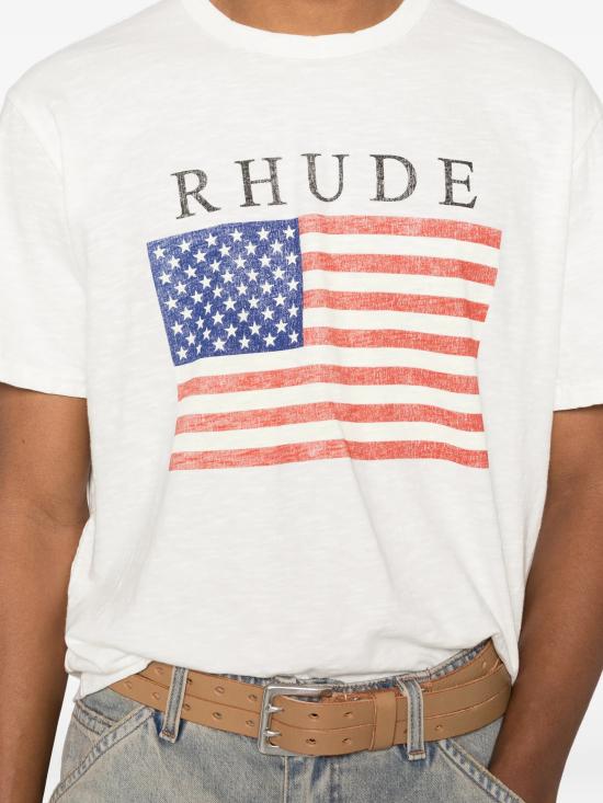 26SS 루드 반팔 티셔츠 RHPS26TT23012 3166 VINTBLWHIT - RHUDE