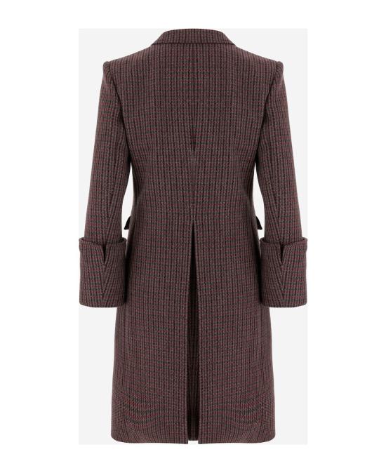 25FW 끌로에 코트 CH25WMA14169 990 GREY RED - CHLOE