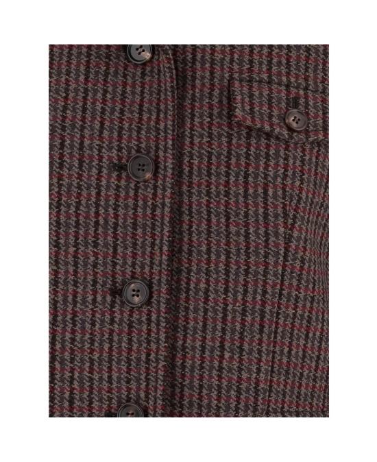 25FW 끌로에 코트 CH25WMA14169 990 GREY RED - CHLOE