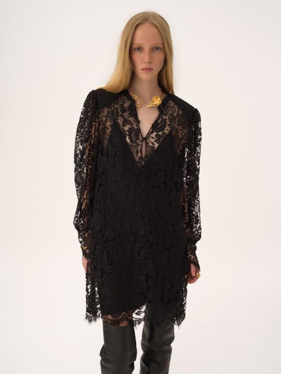 26SS 끌로에 미디 원피스 CH26SRO67413 001 BLACK - CHLOE