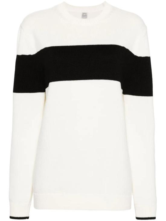  토템 스웨터 243WRT0338YA0081 200 WHITEBLACK 200 WHITE BLACK
