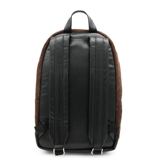 25FW 보테가베네타 인트레치아토 스웨이드 백팩 828117V1QEC 2609 FONDANTBLACKSILVER 2609 FONDANT BLACK SILVER - BOTTEGA VENETA