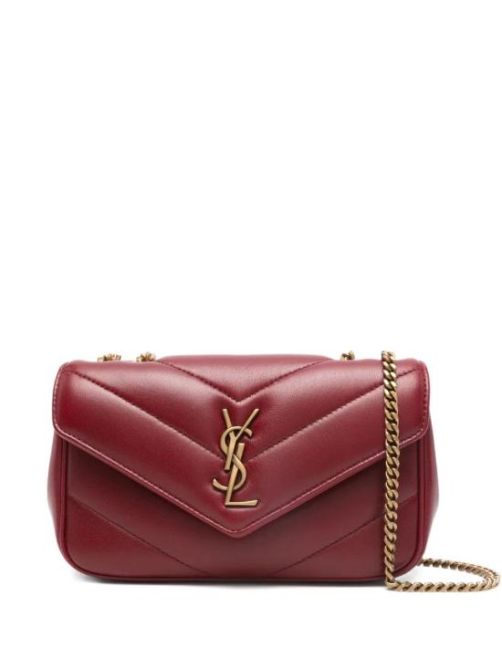 26SS 생로랑 루루 미니 램스킨 숄더백 860628AAEAX 6946 CARMINE RED