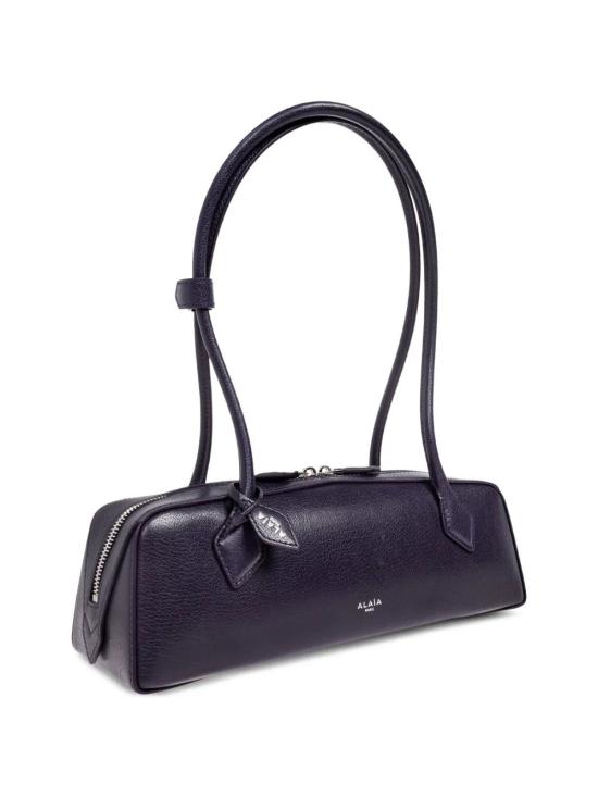 26SS 알라이아 르 테켈 미디움 레더 숄더백 AA1S06033CA212 413 AUBERGINE - ALAIA