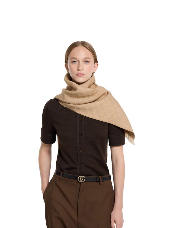 25FW 구찌 GG 울 스카프 8485073G200 9878 - GUCCI