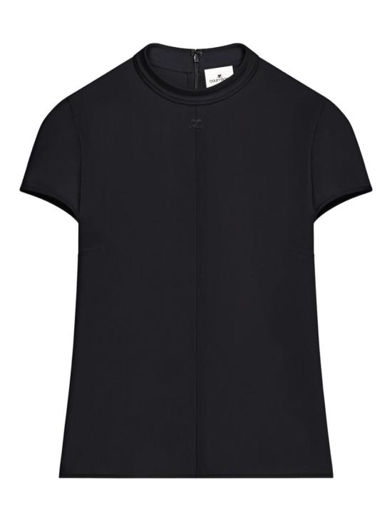 26SS 쿠레쥬 반팔 티셔츠 126CTO472PL01599999 BLACK