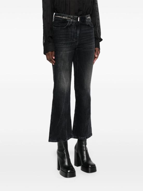  지방시 스트레이트 팬츠 BW513J5Y3P001 BLACK - GIVENCHY