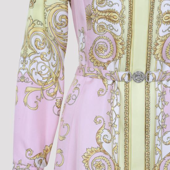 26SS 베르사체 미디 원피스 10189331A171655Y590 PINK - VERSACE