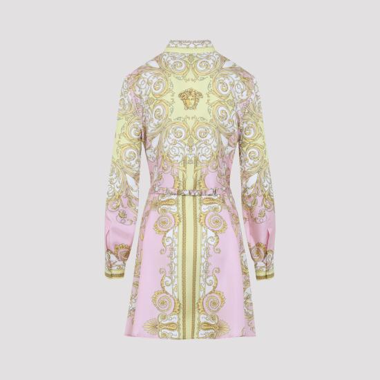 26SS 베르사체 미디 원피스 10189331A171655Y590 PINK - VERSACE