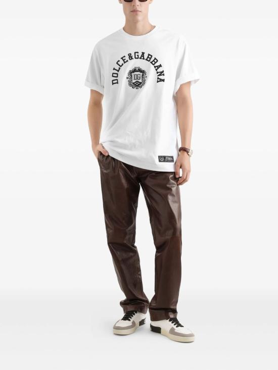 26SS 돌체앤가바나 반팔 티셔츠 G8PN9ZG7POPW0800 WHITE - DOLCE & GABBANA