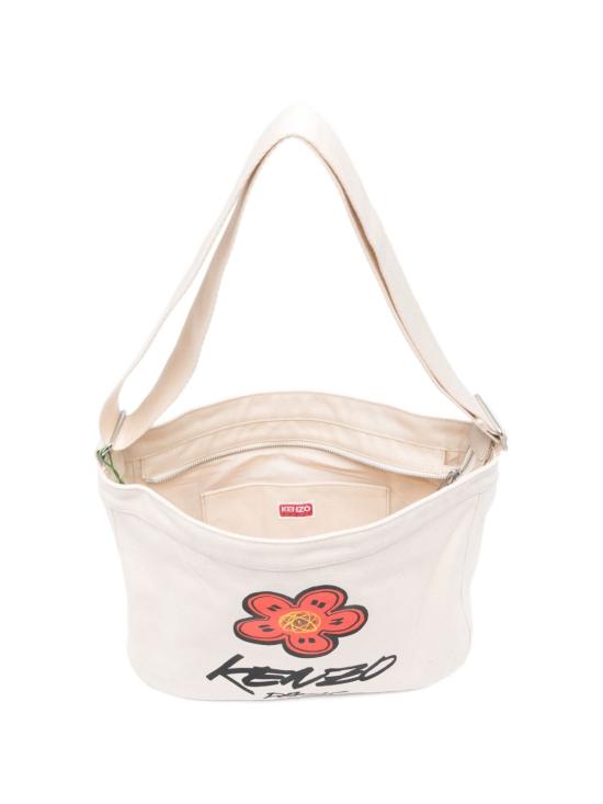 25FW 겐조 x Futura 2000 "Kenzo Utility" 레터링 라지 크로스백 FF68SA919F3603ECRU BEIGE - KENZO