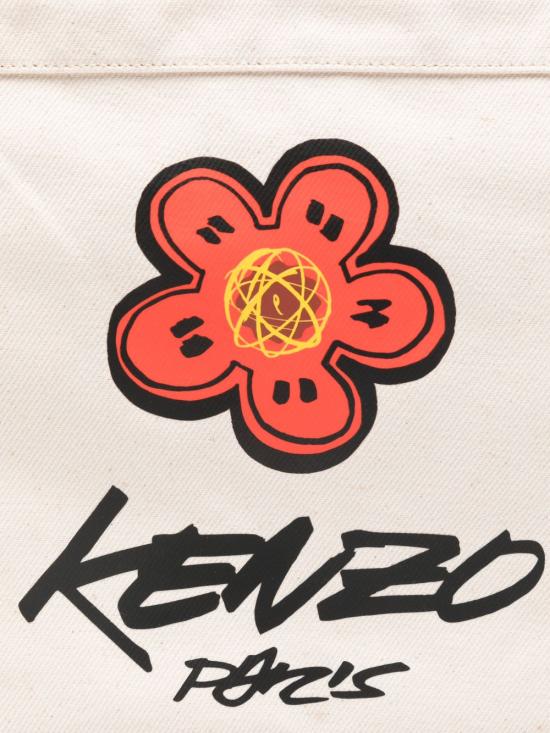 25FW 겐조 x Futura 2000 "Kenzo Utility" 레터링 라지 크로스백 FF68SA919F3603ECRU BEIGE - KENZO