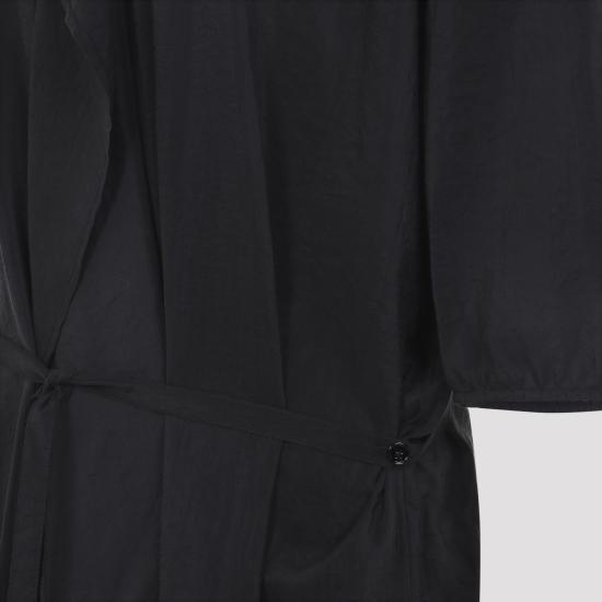 26SS 르메르 비대칭 셔츠 드레스 드라이 실크 DR1162 LF1308BK999 BLACK - LEMAIRE