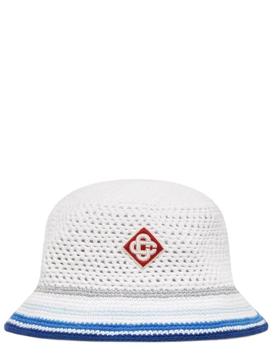 26SS 카사블랑카 모자 ASS26HAT110 01WHITEBLUE