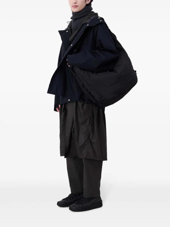 26SS 르메르 워터 리펠런트 나일론 캔버스 라지 소프트 게임 백 BG0105 LF1330BR490 BLACK - LEMAIRE