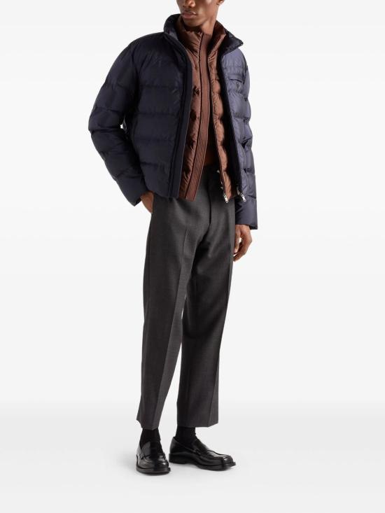 25FW 프라다 패딩 리나일론 베스트 SGB0331WQ9 F0324 CACAO - PRADA