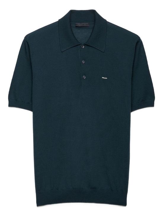 25FW 프라다 슈퍼파인 울 폴로 셔츠 UMF14818DY F0422 BOTTIGLIA