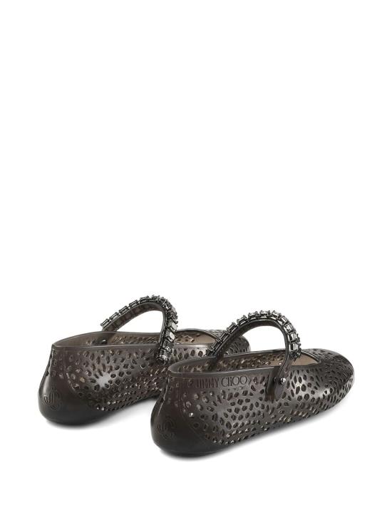 25FW 지미추 플랫 슈즈 97097NKR 0C2313 TRANSPAREN - JIMMY CHOO