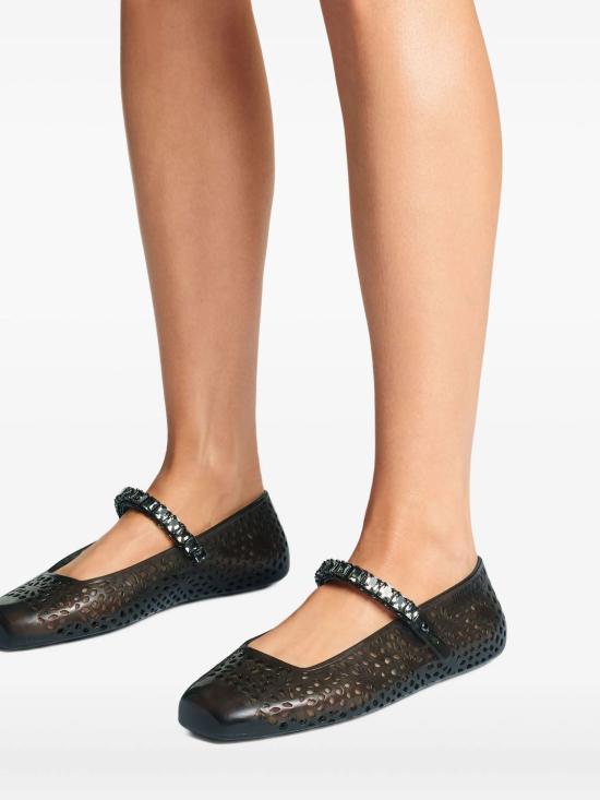 25FW 지미추 플랫 슈즈 97097NKR 0C2313 TRANSPAREN - JIMMY CHOO