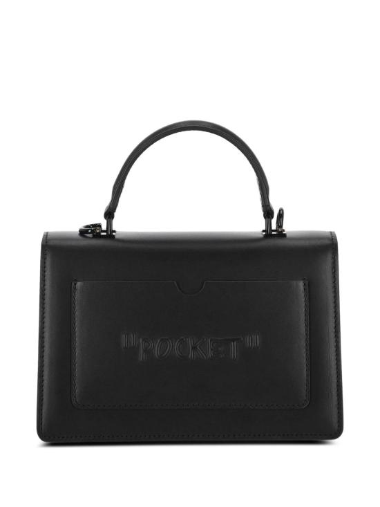 25FW 오프화이트 토트백 OWNOP062C99LEA003 1010 BLACK - OFF WHITE