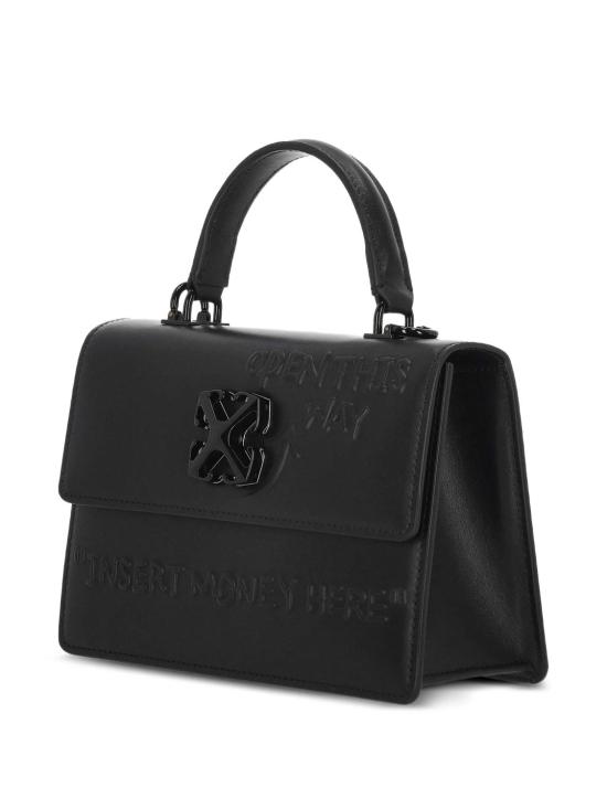 25FW 오프화이트 토트백 OWNOP062C99LEA003 1010 BLACK - OFF WHITE
