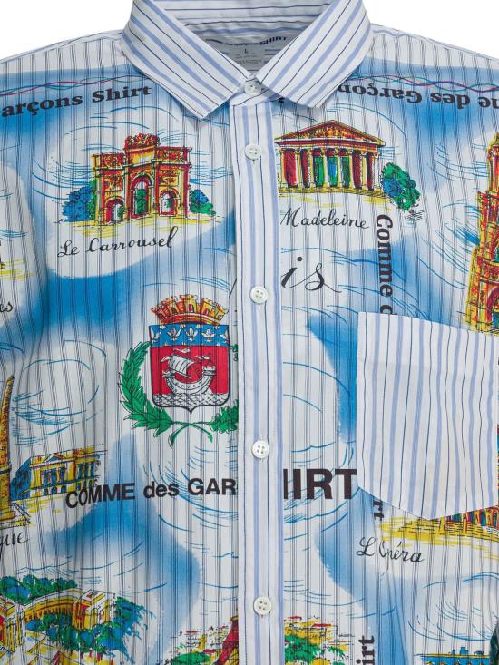 25FW 꼼데가르송 긴팔 셔츠 FPB015W25 STRIPEMIX - COMME DES GARCONS