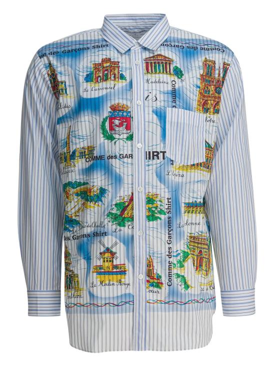 25FW 꼼데가르송 긴팔 셔츠 FPB015W25 STRIPEMIX