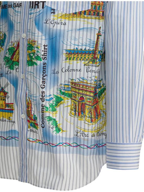 25FW 꼼데가르송 긴팔 셔츠 FPB015W25 STRIPEMIX - COMME DES GARCONS