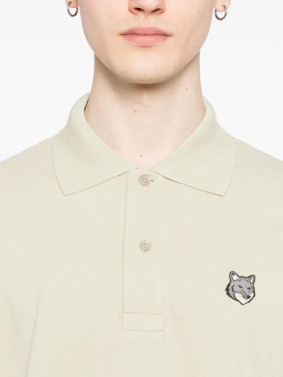 25FW 메종키츠네 폭스 헤드 컴포트 폴로 티셔츠 PM00210KP0001 P129 STONEBEIGE - MAISON KITSUNE