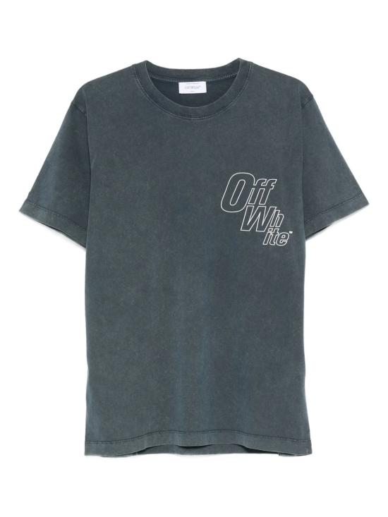 25FW 오프화이트 반팔 티셔츠 OMAA027F25JER00D 4A01 VINT DARK